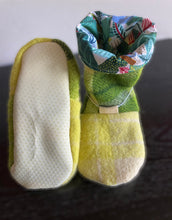 Load image into Gallery viewer, Kids Upcycled Wool Tie Back Boots size 11
