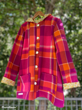 Load image into Gallery viewer, Ladies Upcycled Wool Pixie Pea Coat size 12
