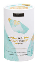 Load image into Gallery viewer, Crystal Bath Bomb Aquamarine Lemongrass
