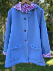 Ladies Upcycled Wool Coat size 18