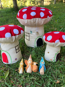 Mushroom Village with family