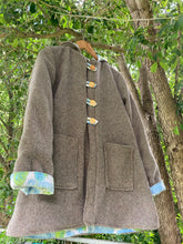 Load image into Gallery viewer, Ladies Upcycled Wool Pixie Pea Coat size 8
