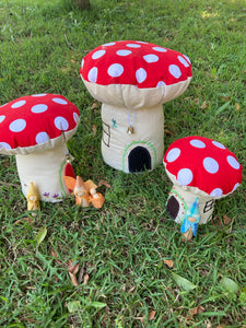 Mushroom Village with family